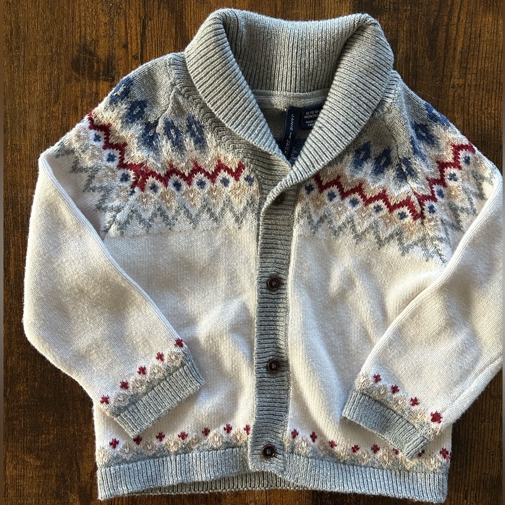 Janie and Jack toddler sweater, 12-18 months